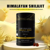 Gomitas de Shilajit Puro del Himalaya, 3000 mg de Shilajit de Grado Dorado con Ashwagandha y Gokshura para fortalecer el sistema inmunitario y aumentar la energía.